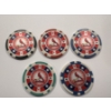 Image 1 : 5 - RARE ST. LOUIS CARDINALS Clay Poker Chips - Mint Condition - Complete Set