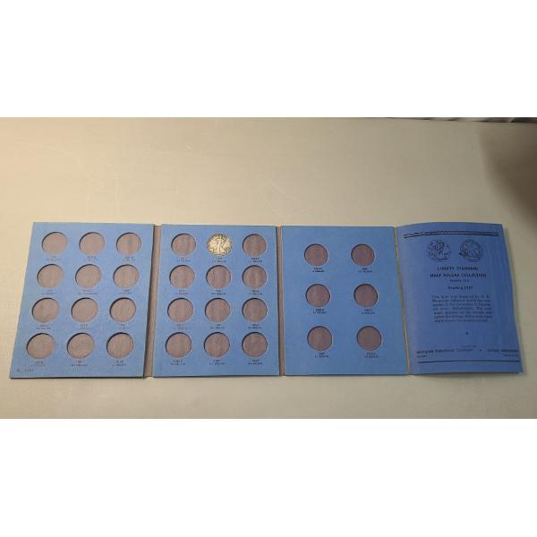 United States 1942 90% Silver Walking Liberty Half Dollar In Coin Collection Book