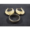 Image 1 : 14K Yellow Gold Earrings & Size 8.5 Ring - 6.9 Grams Total of 14K Gold Jewelry!