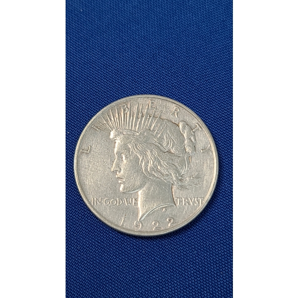 1922 90% Silver Peace Dollar 