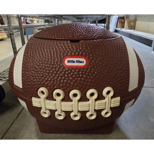 Pickup Only - Great Condition Little Tikes Plastic Football Toybox - NO SHIPPING AVAILABLE 