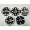 Image 1 : NFL New Orleans Saints - Clay Poker Chip Set - Mint Condition - Complete Set 5 Chips - Harder To Fin