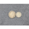 Image 1 : Two 80% Silver 1950 Canadian Coins - One Dime & One Quarter