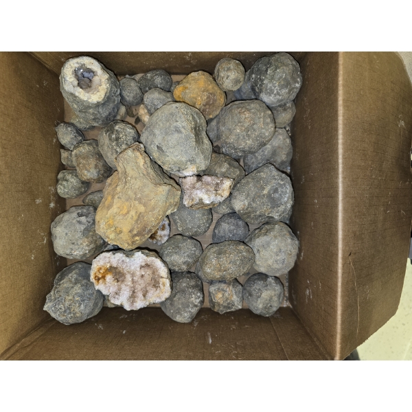 Box of Uncut Geodes