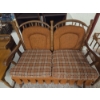 Image 3 : *Pick Up At Mantua Home-No Shipping Available* Great Condition MCM Wood Arm Retro 43''x23'' Loveseat