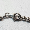 Image 2 : Sterling Silver Beaded Necklace 18" Total Weight: 28.8g
