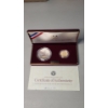 Image 1 : United States Mint 1988 Olympics (2) Coin Set Including 1988-W $5 Gold Coin  