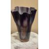Image 2 : Ruffled Edge Free Form Carnival Color Vase - 14" Tall - Perfect Condition