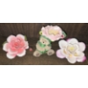 Image 2 : 2 Wooden Birds, 2 Porcelain Flowers & Resin Bear with Flower and Ladybug