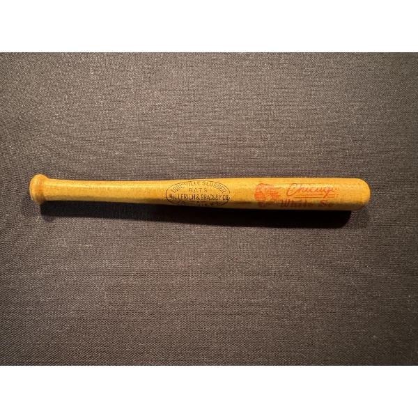 Rare Mini Chicago White Sox Louisville Slugger Logo Advertising Bat - Mint Condition