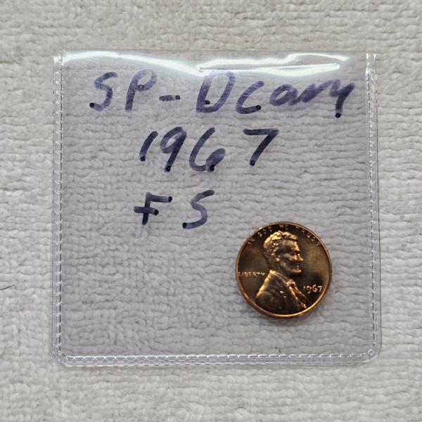 1967 SP-DCAM Lincoln Memorial Cent FV: $.01