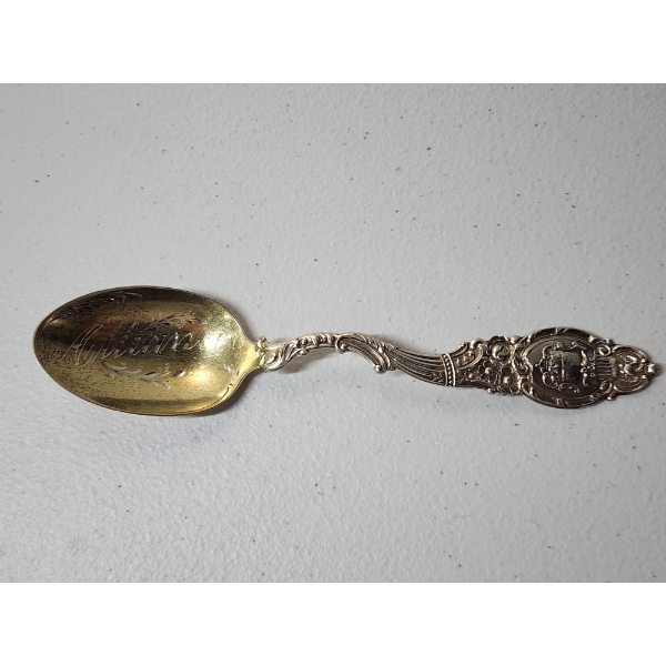 Alliance Ohio Engraved Sterling Silver Souvenir Spoon TW: 21.4g