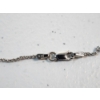Image 4 : 14K White Gold 16" Necklace with Clear Stone Pendant - Total Weight 6.8g
