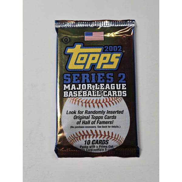 UNOPENED Topps 2002 Series 2 Major League Baseball Cards Pack (10 Cards)