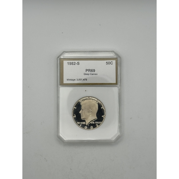 PCI PR69 Deep Cameo 1982-S Kennedy Half Dollar