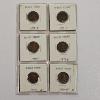Image 1 : Six Collectible US Lincoln Wheat Pennies Dated 1923 To 1954-S also includes 1941-D