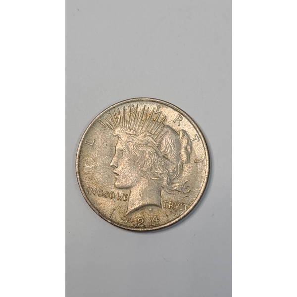 United States 1924 90% Silver Peace Dollar