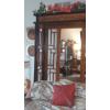 Image 5 : Fantastic Oriental Themed Queen Size Bed, Mirrored Head Piece  & Foot Board - Mattress Included