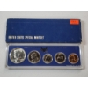Image 1 : U.S. 1966 Special Mint Set 5-Coin Set Including 40% Silver Kennedy Half Dollar