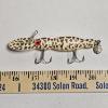 Image 2 : Vintage Bomber Water Dog Frog Pattern Deep Diving Fishing Lure With Tail Spinner (5")