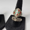 Image 3 : Three Unique Sterling Silver Statement Rings, Various Sizes - Total Weight: 21.4g