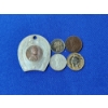 Image 1 : Assorted Foreign & U.S. Coins Including "Lucky" Penny, Gold-Plated Indian Cent, Canada Cent