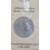 Image 9 : Patriotic U.S Coin Collection Display Inlcuding 1943-P 35% Silver Jerfferson Wartime Nickel