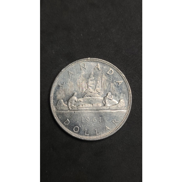 1961 Canadian 80% Silver "Voyageur" Dollar