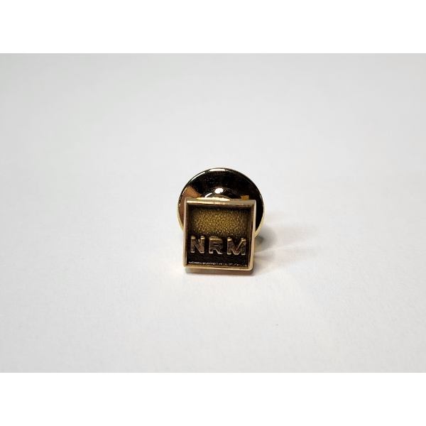 Small 10K Gold "NRM" Pin / 10K Pin Weight: 1.1g / Total Weight: 2.9g