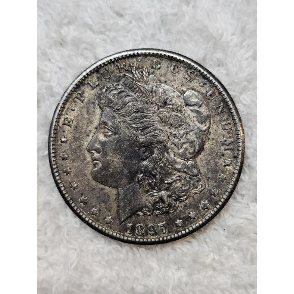 1897 United States Morgan 90% Silver Dollar
