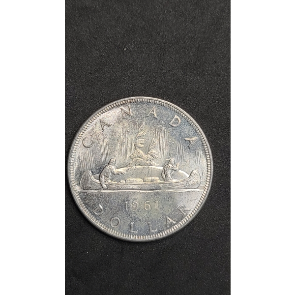 1961 Canadian 80% Silver "Voyageur" Dollar