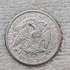 Image 2 : 90% Silver 1876 Seated Liberty Quarter Coin FV: $.25