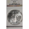 Image 2 : NGC 2012 MS 69 1 Troy Ounce .999 Fine Silver American Eagle