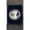 Image 2 : 2003-W Silver Proof American Silver Eagle 1 OZ Coin with Velvet Box & COA