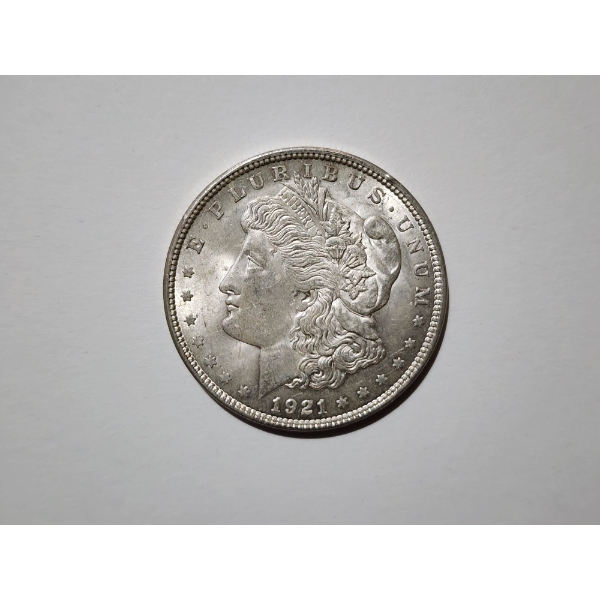 1921 United States 90% Silver Morgan Dollar Minted in Philadelphia 