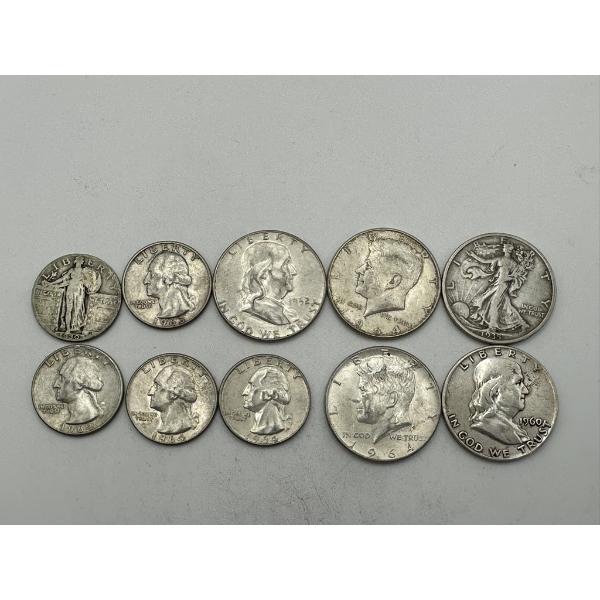 90% Silver Quarters and Half Dollars - $3.75 Face Value