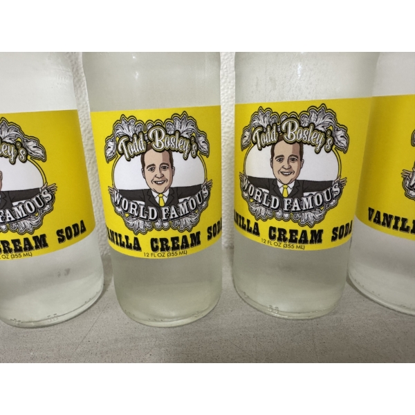 Todd Bosley's World Famous 4 Pack Of Vanilla Cream Sodas - Brand New & Delicious