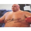 Image 2 : Autographed Boxer & Pro Wrestler Butter Bean 8" X 10" Photograph Certified By Pro Wrestling Tees