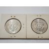 Image 2 : Two 1964 90% Silver Kennedy Half Dollars 