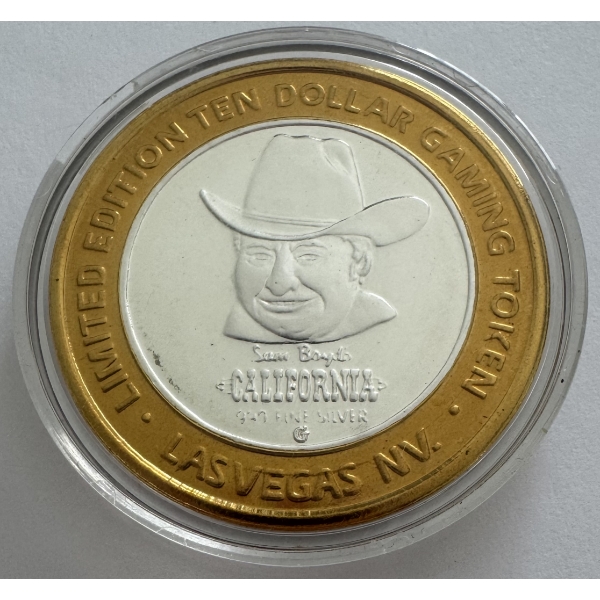 "Silver Strike" .999 Fine Silver Limited Edition Casino Gaming Token- 0.6 Troy Oz Fine Silver. 