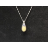 Image 3 : Gorgeous Sterling Silver Opal and Purple Ring and Necklace - TW: 5.7g