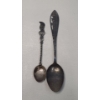 Image 1 : (2) Vintage Sterling Silver Chicago/Athens Greece Souvenir Spoons - Total Weight: 28.6g