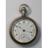 Image 1 : Eagle Size 18 Silverode Railroad 7 Jewels Leverset Openface Pocketwatch - Non-Working Condition