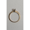 Image 4 : 14K Yellow Gold Plumb Solitaire Engagement Ring Setting - Size 5 - Weight: 1.6g