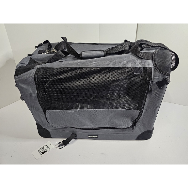 Prutapet Large Collapsible Soft-Sided Pet Carrier (24" x 16.5" x 16.5") with Instructions