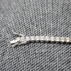 Image 7 : Beautiful 14K White Gold Bracelet Ft. Breathtaking Clear Stones ~ Weighing 8.2 Grams