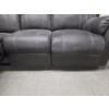 Image 3 : Clean & Comfy Smokey Gray, Soft Touch, Leather Look Reclining 6' 4'' x 3' 5'' Couch Only One End Rec