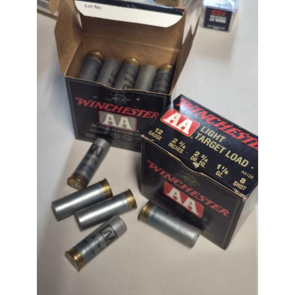 AMMO - SHOT GUN SHELLS - 2 BOXES WINCHESTER 12 GAUGE - 2 3/4"  8 SHOT - SEE PICS