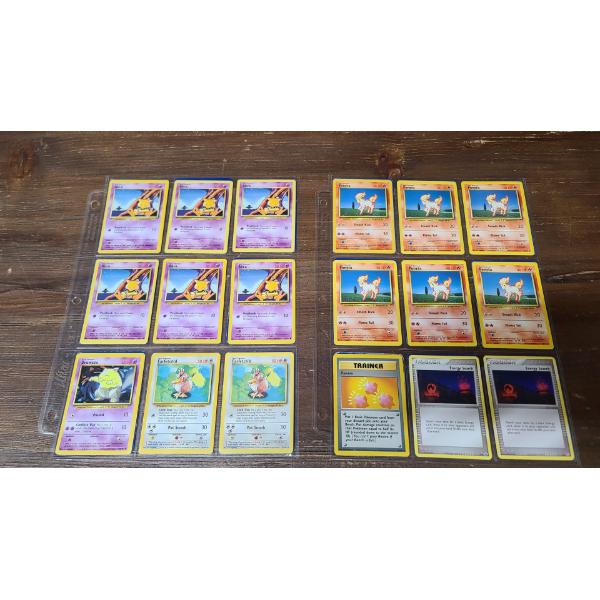 Assorted Vintage Pokémon Trading Cards Including Farfetch'd & Drowzee