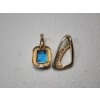 Image 3 : 2 - Gorgeous 14K Yellow Gold Pendants One with Large Blue Gemstone, One with Diamonds - TW: 11.0g